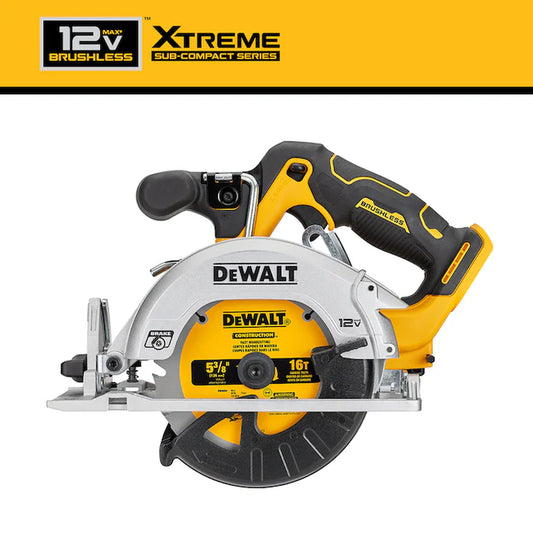 XTREME 12-Volt Max 5-3/8-In Brushless Cordless Circular Saw (Bare Tool)