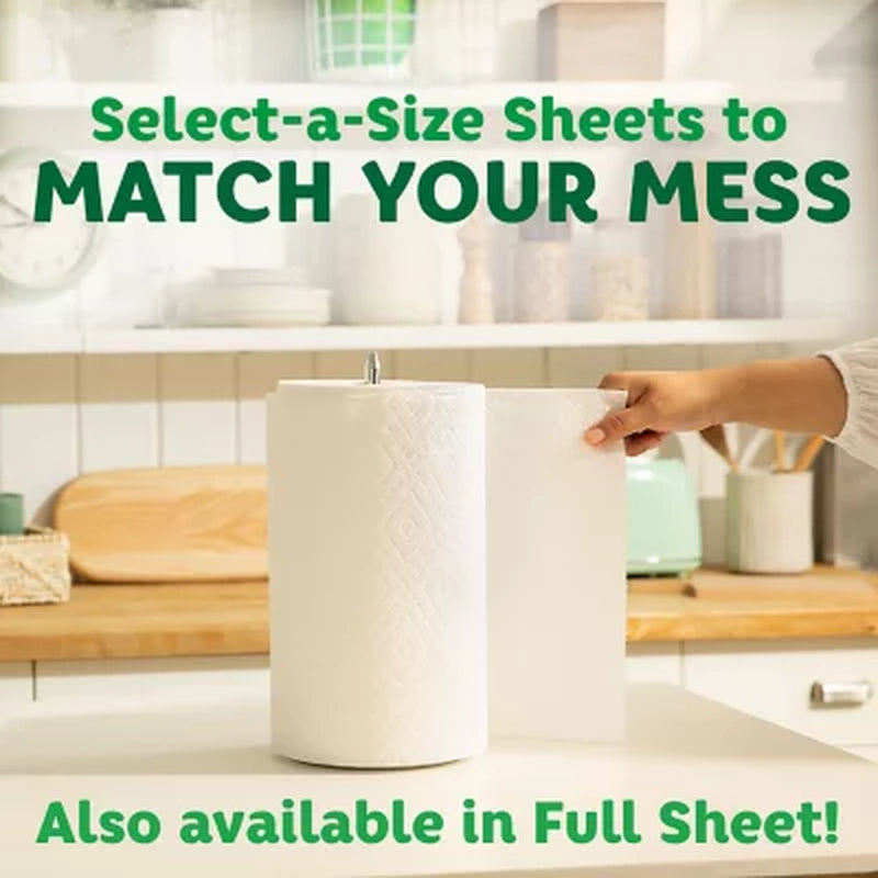 Bounty Select-A-Size Paper Towels, White (105 Sheets/Roll, 12 Rolls)