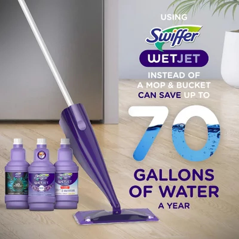 Swiffer Wetjet Refill Pack, Lavender (32 Pads + 2 Bottles)