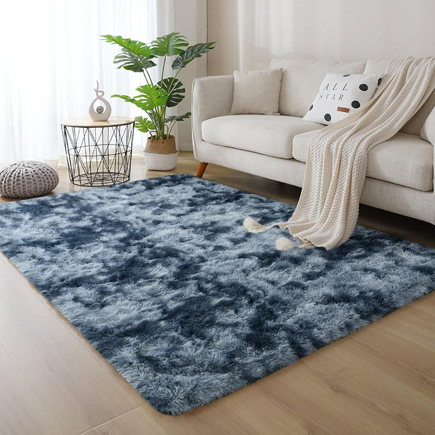 Fluffy Modern Area Rugs 3Ft X5Ft