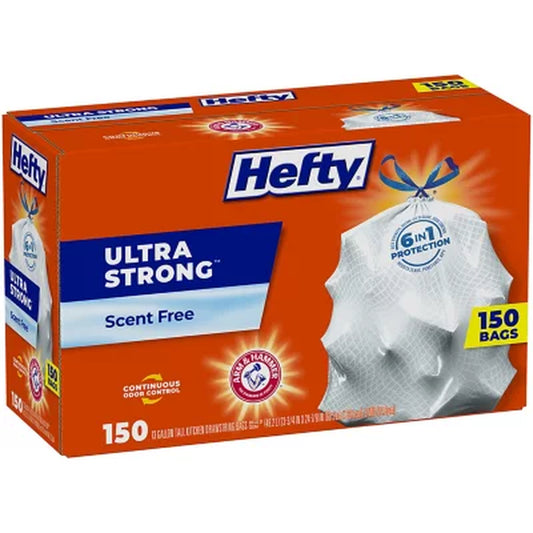 Hefty Ultra Strong Kitchen Drawstring Trash Bags (13 Gal., 150 Ct.)