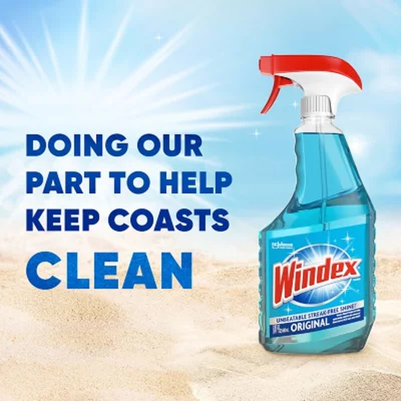 Windex Original Glass Cleaner (128 Fl. Oz. Refill + 32 Fl. Oz. Trigger)