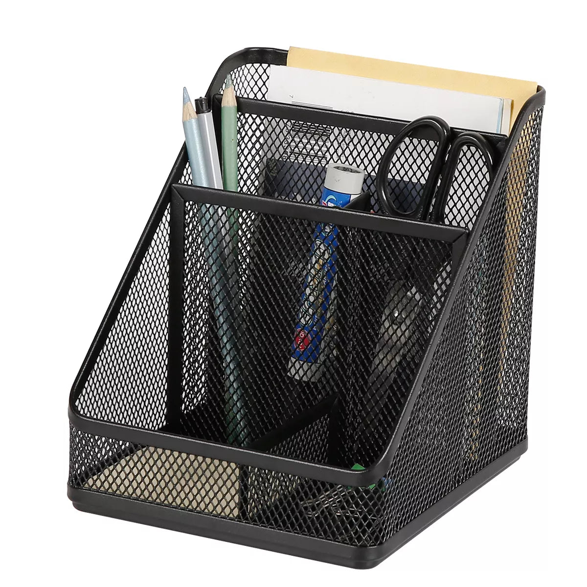 Mesh Medium Desktop Organizer Black - Brightroom™