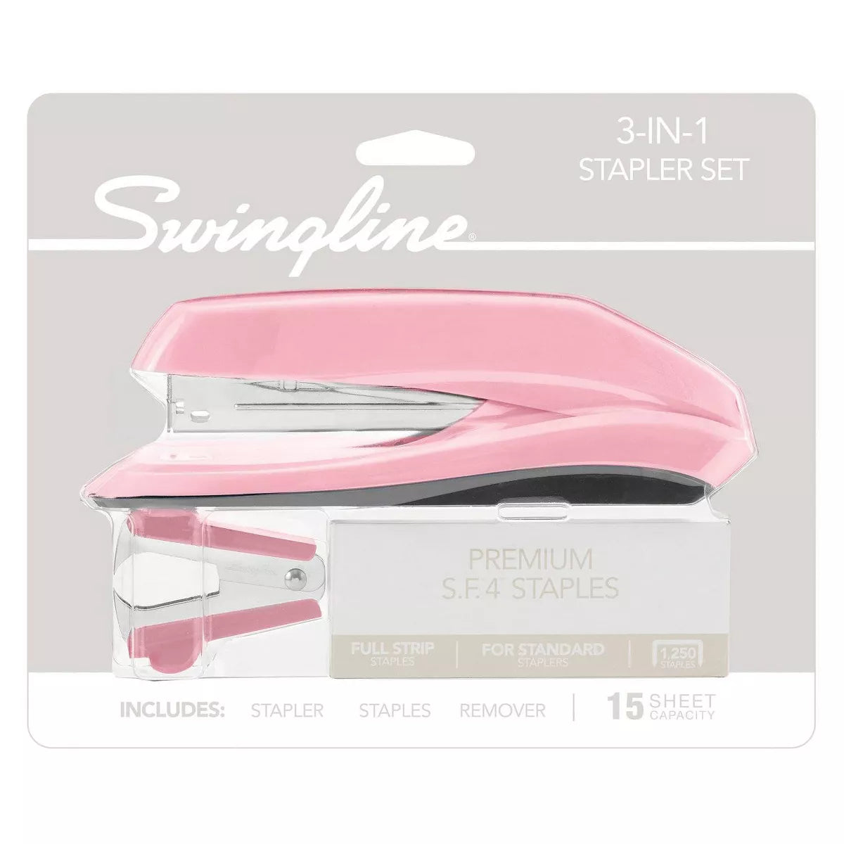 Swingline 3-In-1 Stapler Set 1Ct (Color Will Vary)