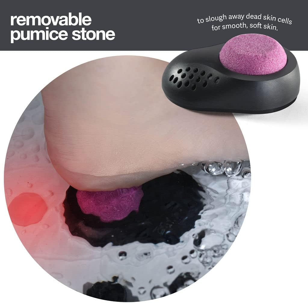 Foot Spa with Heat and Massage and Jets Includes a Remote Control a Pumice Stone Collapsible Massager with Bubbles and Vibration