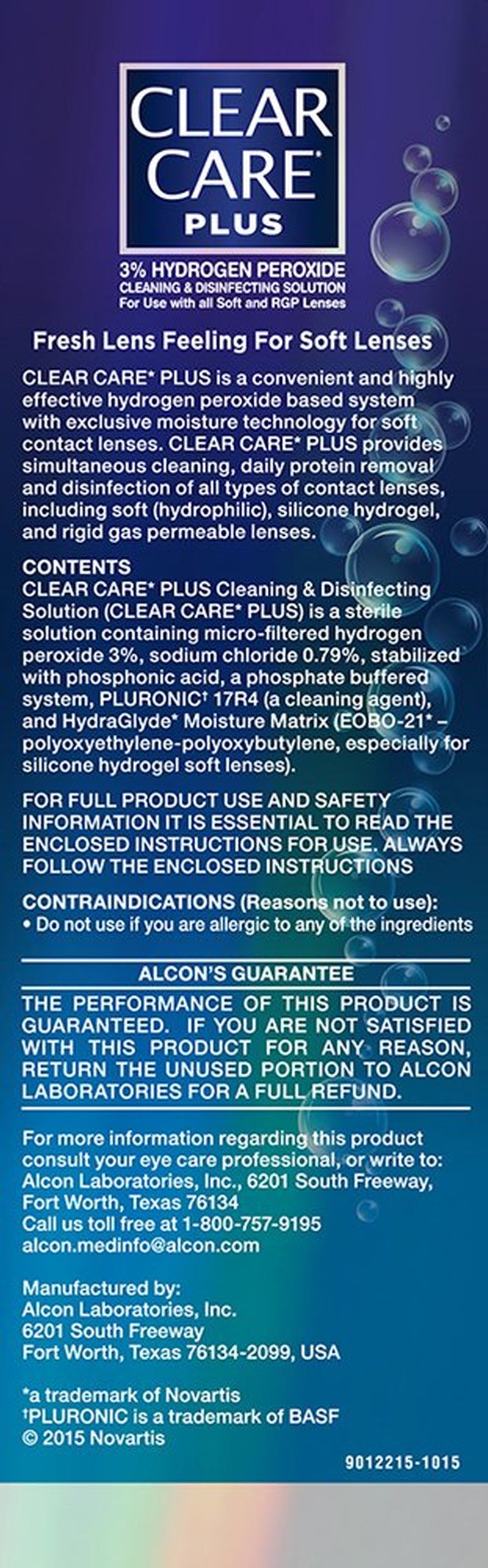 plus Contact Lens Cleaning Liquid Solution with Hydraglyde, Two 12Oz per Pack