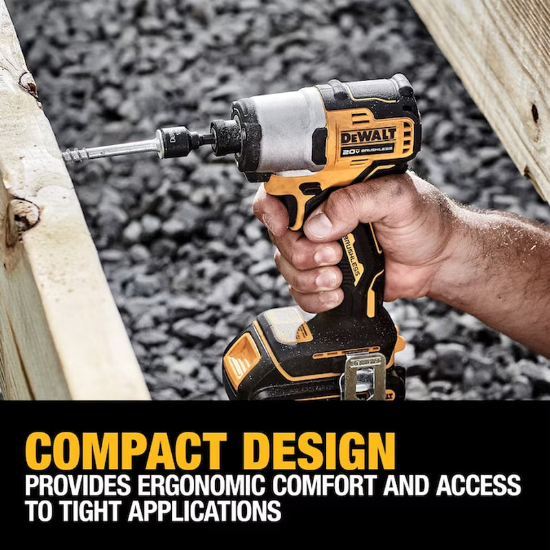 20V Max 20-Volt Max Brushless Impact Driver (1-Battery Included, Charger Included and Soft Bag Included)