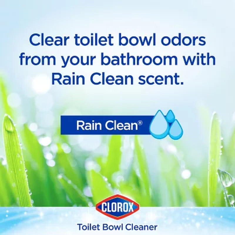 Clorox Toilet Bowl Cleaner with Bleach, Rain Clean (24 Oz., 6 Pk.)