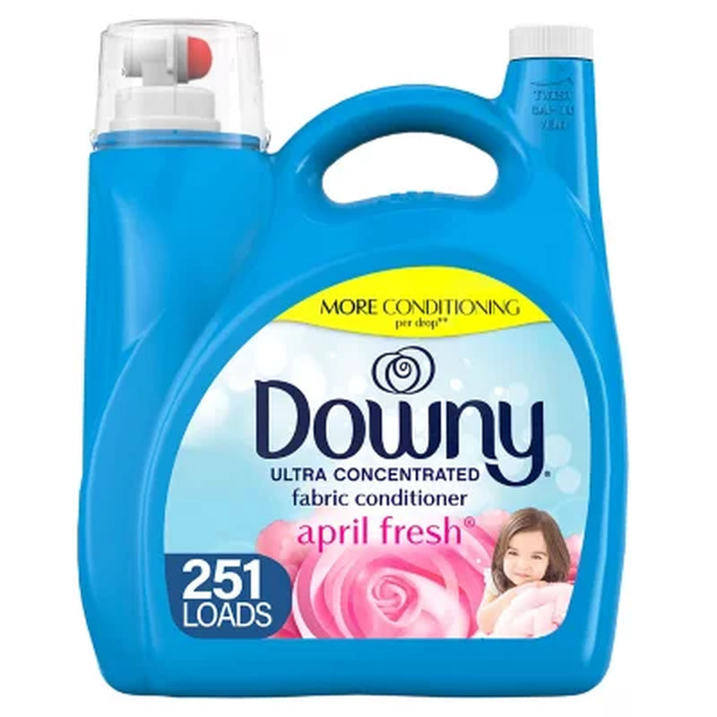 Downy Ultra Concentrated Liquid Fabric Conditioner, April Fresh (170 Fl. Oz., 251 Loads)