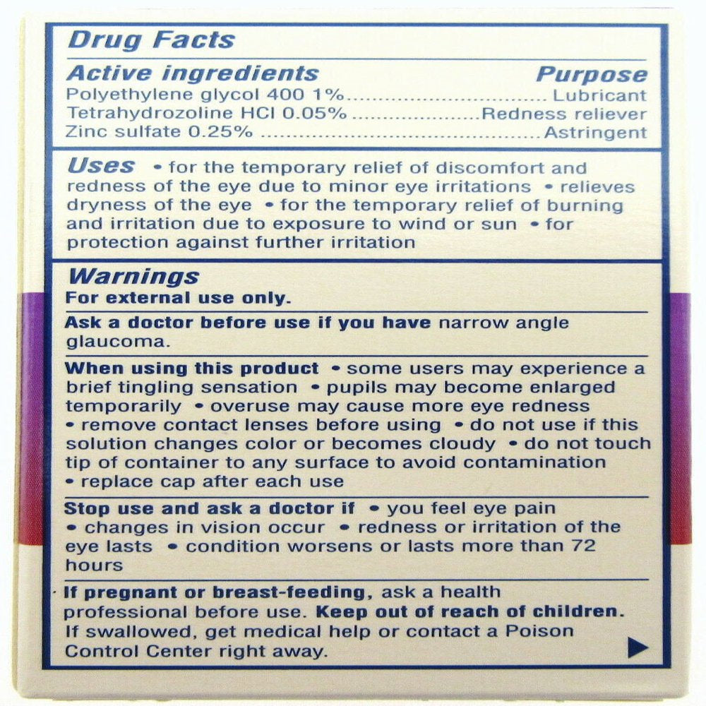 Total R&d Eye Red Eye Total Comfort Multi-Symptom Eye Drops, 0.5 Fl. Oz – EAG’s Shop