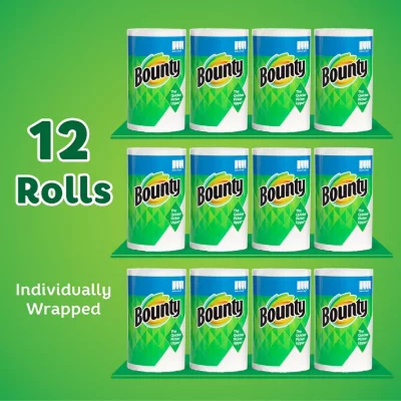 Bounty Select-A-Size Paper Towels, White (105 Sheets/Roll, 12 Rolls)