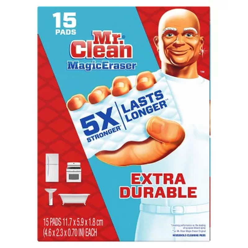 Mr. Clean Magic Eraser Extra Durable Scrubber Sponges (15Ct.)