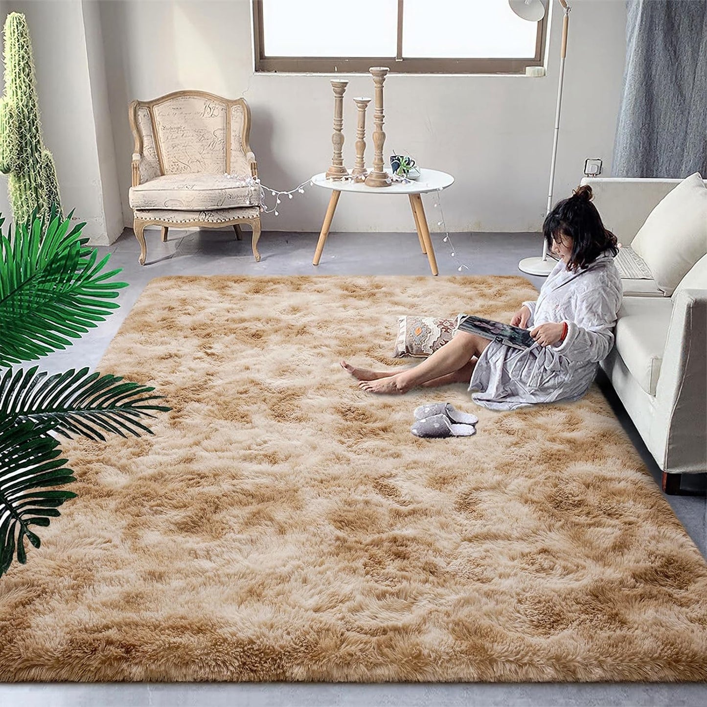 Fluffy Modern Area Rugs 3Ft X5Ft