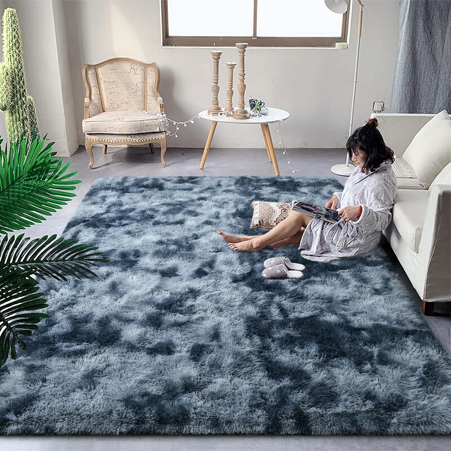 Fluffy Modern Area Rugs 3Ft X5Ft