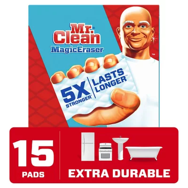 Mr. Clean Magic Eraser Extra Durable Scrubber Sponges (15Ct.)