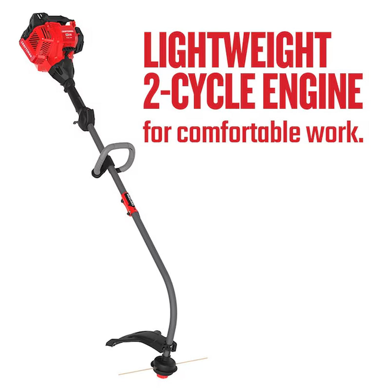 WC2200 25-Cc 2-Cycle 17-In Curved Shaft Attachment Capable Gas String Trimmer