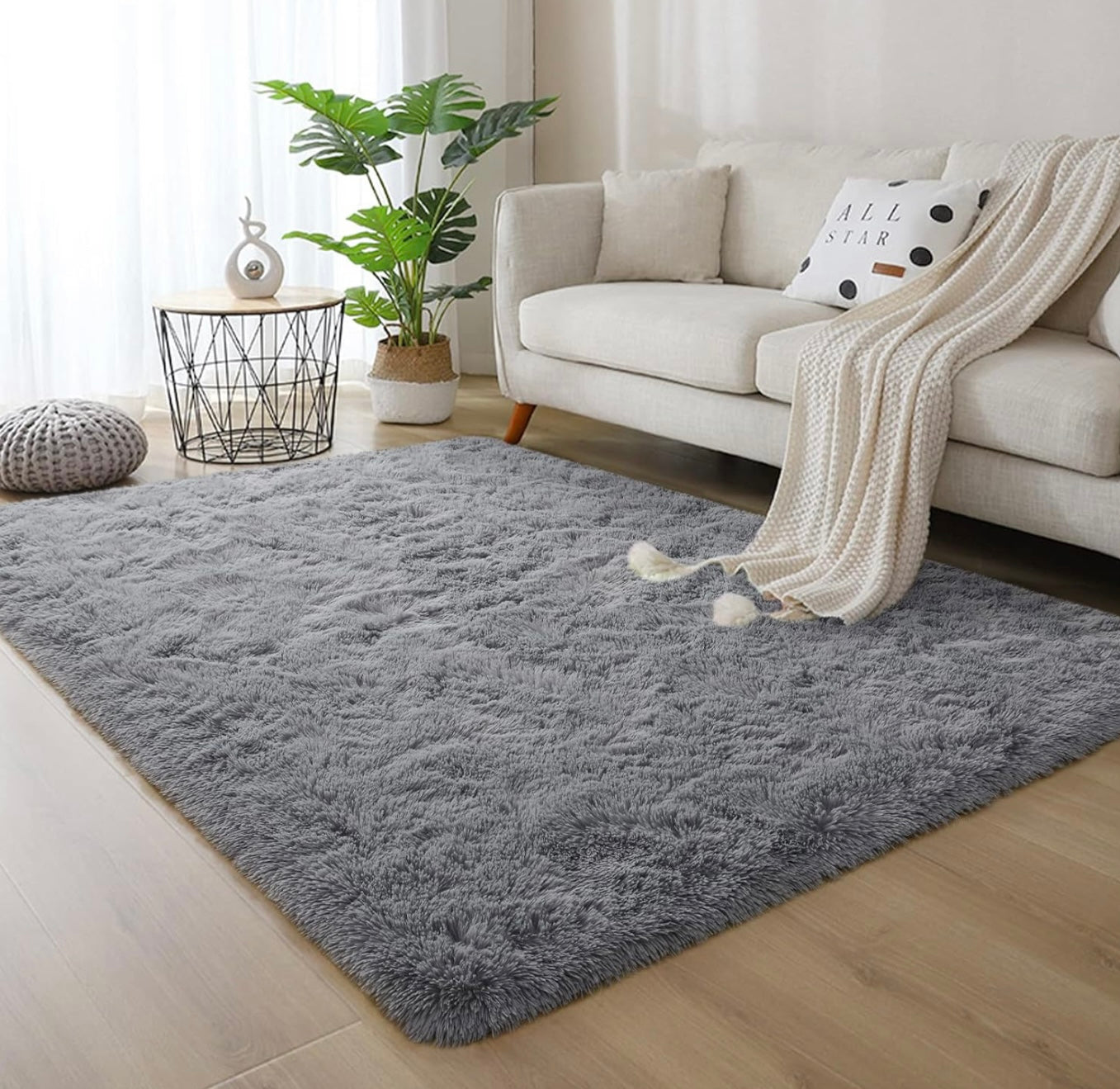 Modern Fluffy Shag Area Rug