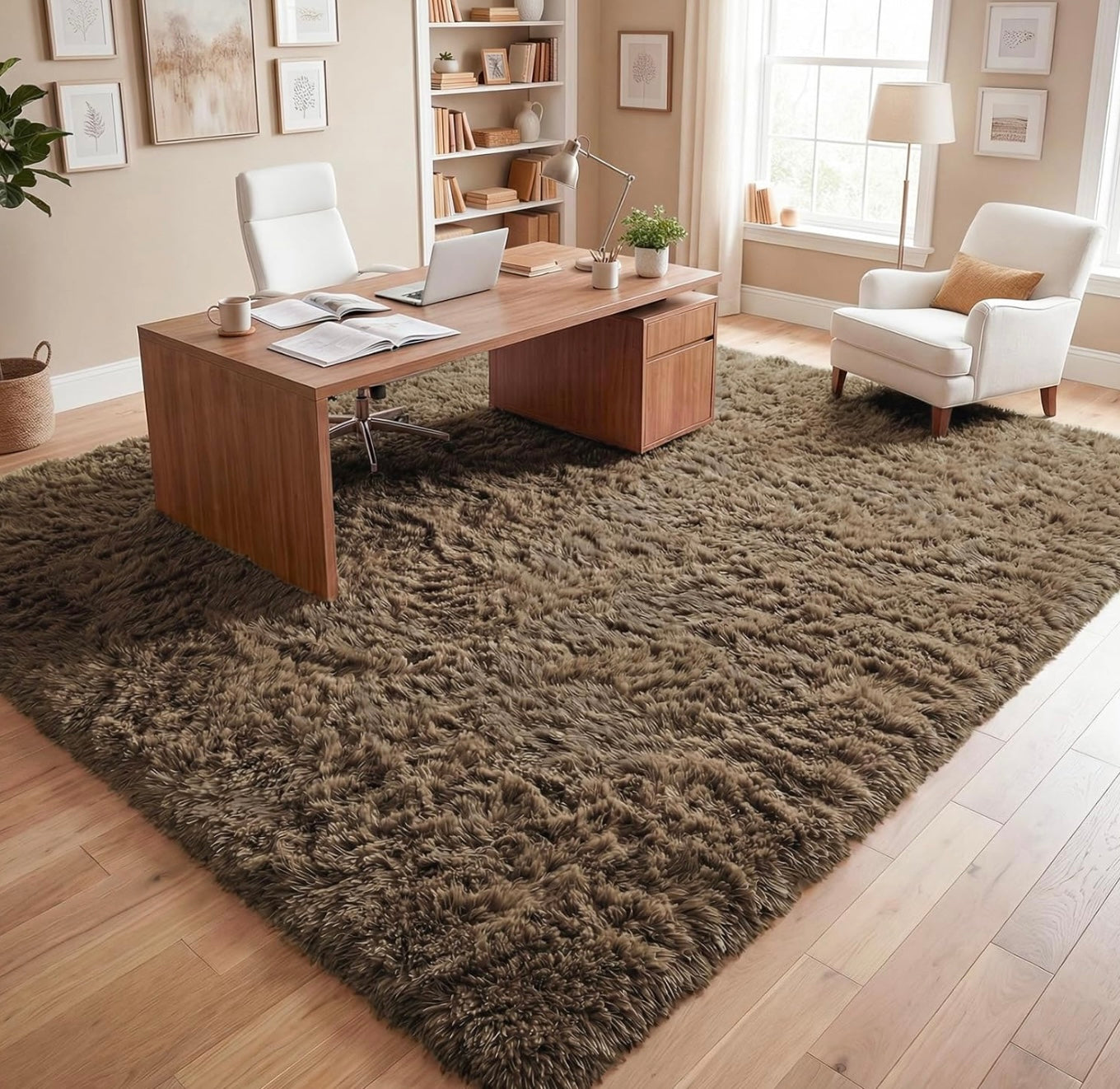 Modern Fluffy Shag Area Rug