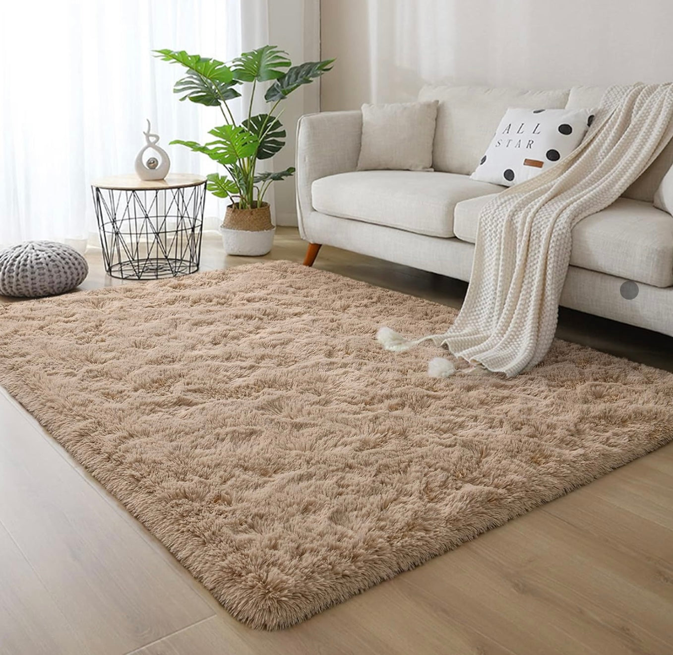Modern Fluffy Shag Area Rug