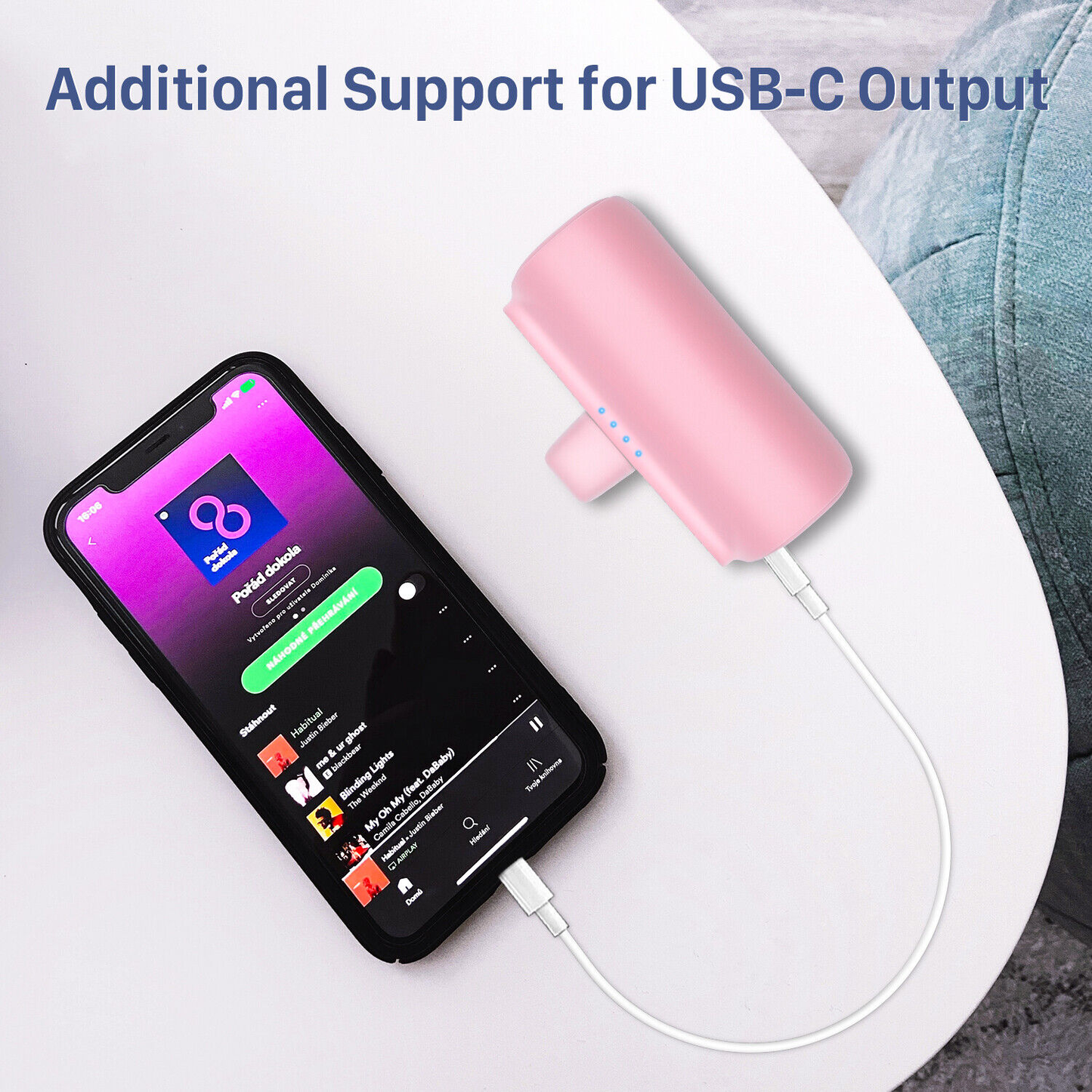 Mini Portable Power Bank Charger for USB-C