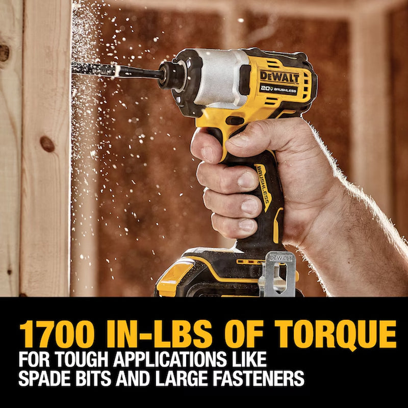 20V Max 20-Volt Max Brushless Impact Driver (1-Battery Included, Charger Included and Soft Bag Included)