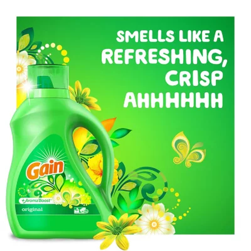 Gain Ultra Concentrated + Aroma Boost Laundry Detergent, Original Scent (208 Fl. Oz., 159 Loads)