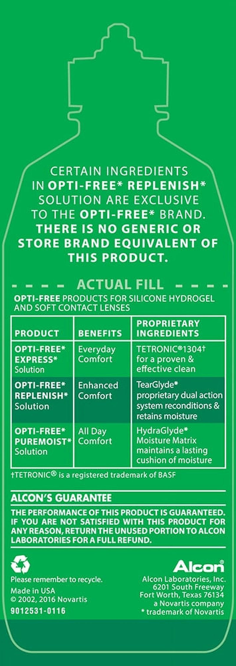 Replenish Disinfecting Contact Lens Liquid Solution, 10 Fl Oz