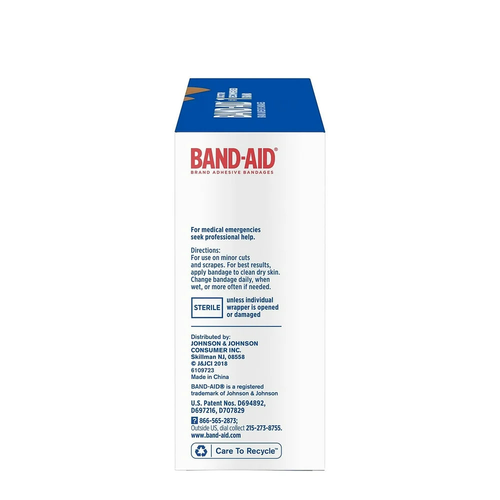 Brand Flexible Fabric Adhesive Bandages, Assorted, 100Ct