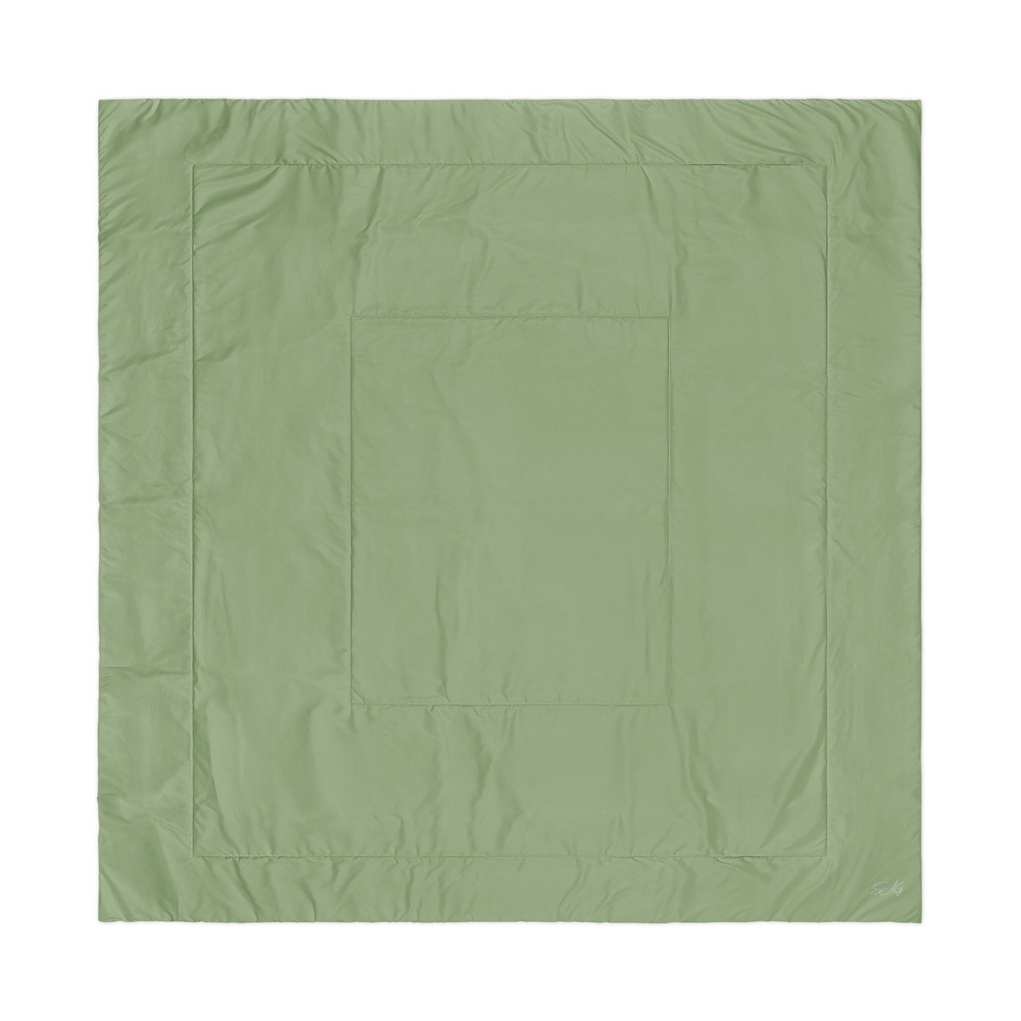 Earthy Sage Green Comforter & 3-Pillowcase Luxury Suite | Premium Bedding Accent Bundle (Queen or King)