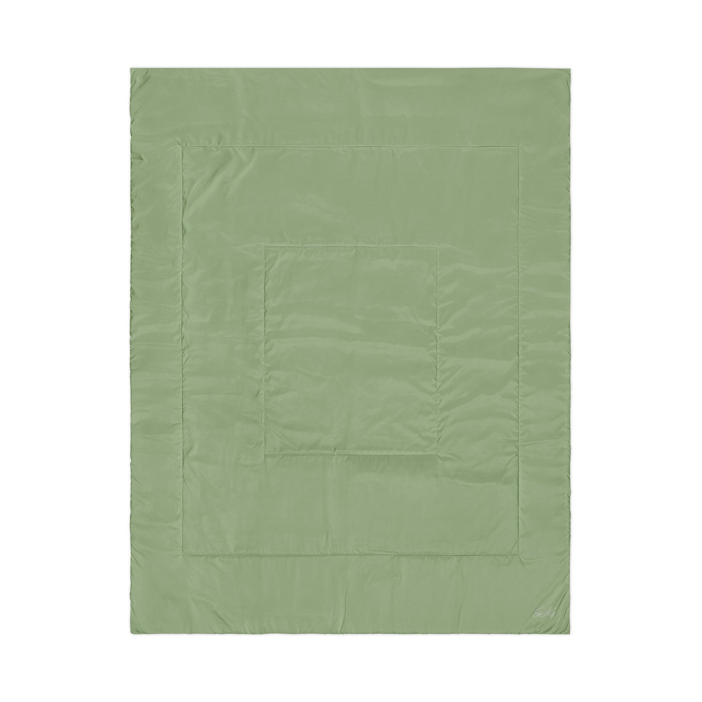 Earthy Sage Green Comforter and Matching Pillowcase Twin Luxury Set