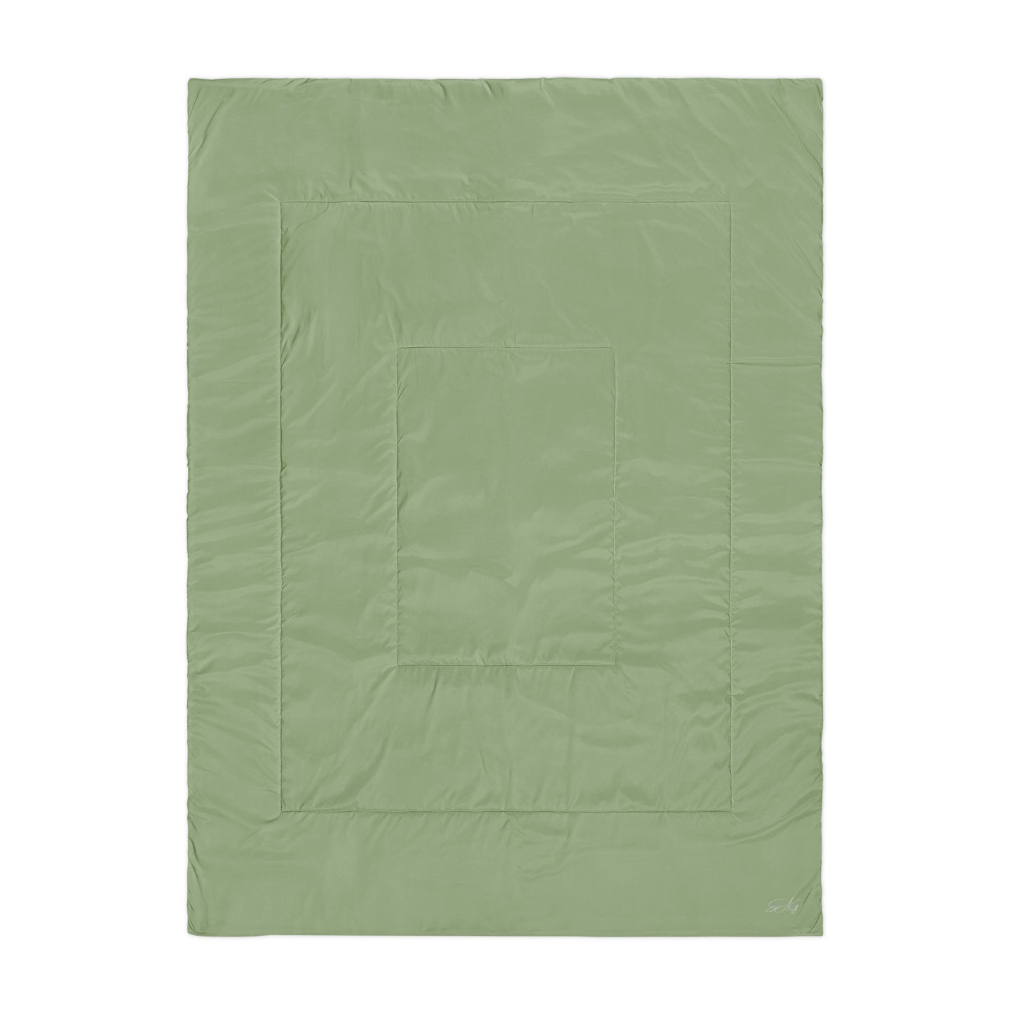 Earthy Sage Green Comforter and Matching Pillowcase Twin Luxury Set