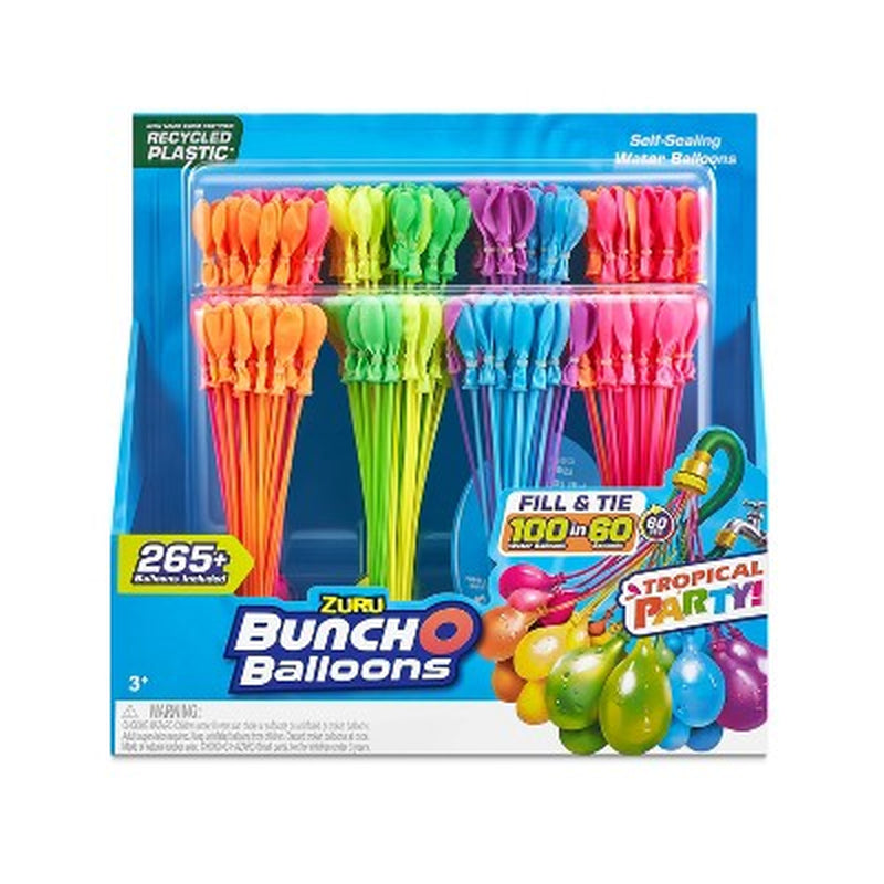 Tropical Party Rapid-Filling Self-Sealing Water Balloons by ZURU - 8Pk