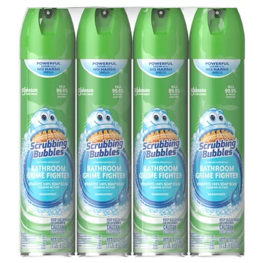 Scrubbing Bubbles Foaming Bathroom Cleaner, Rainshower (25 Oz., 4 Pk.)