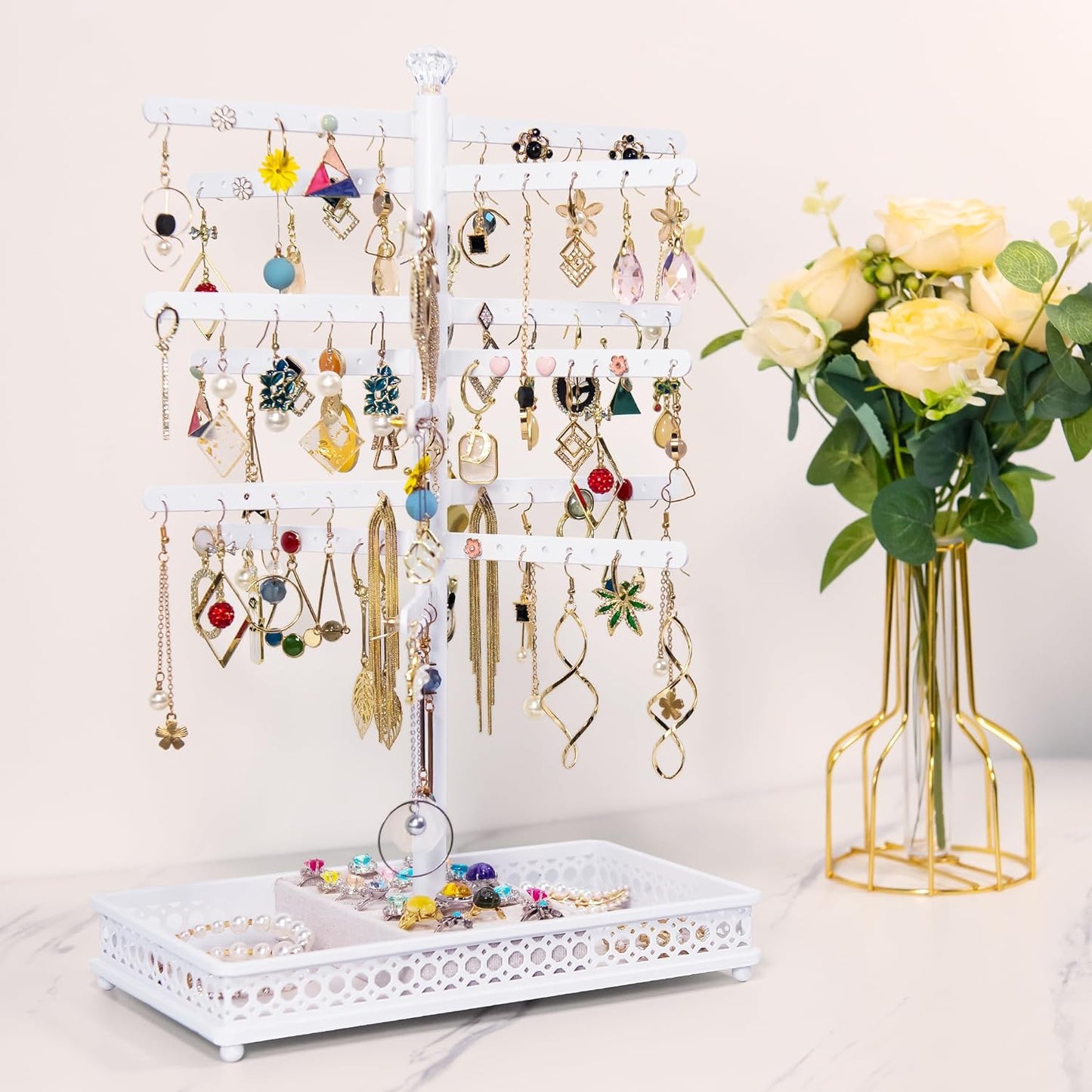 Rotating Jewelry Organizer Display Stands