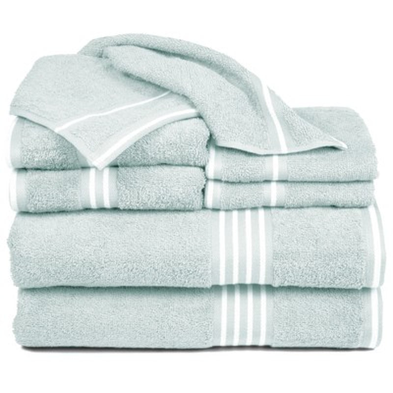 8Pc Striped Bath Towel Set