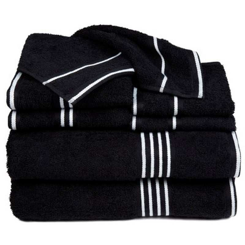 8Pc Striped Bath Towel Set