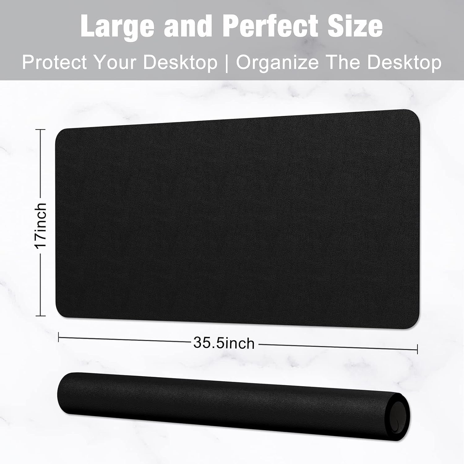 Black Desk Pad