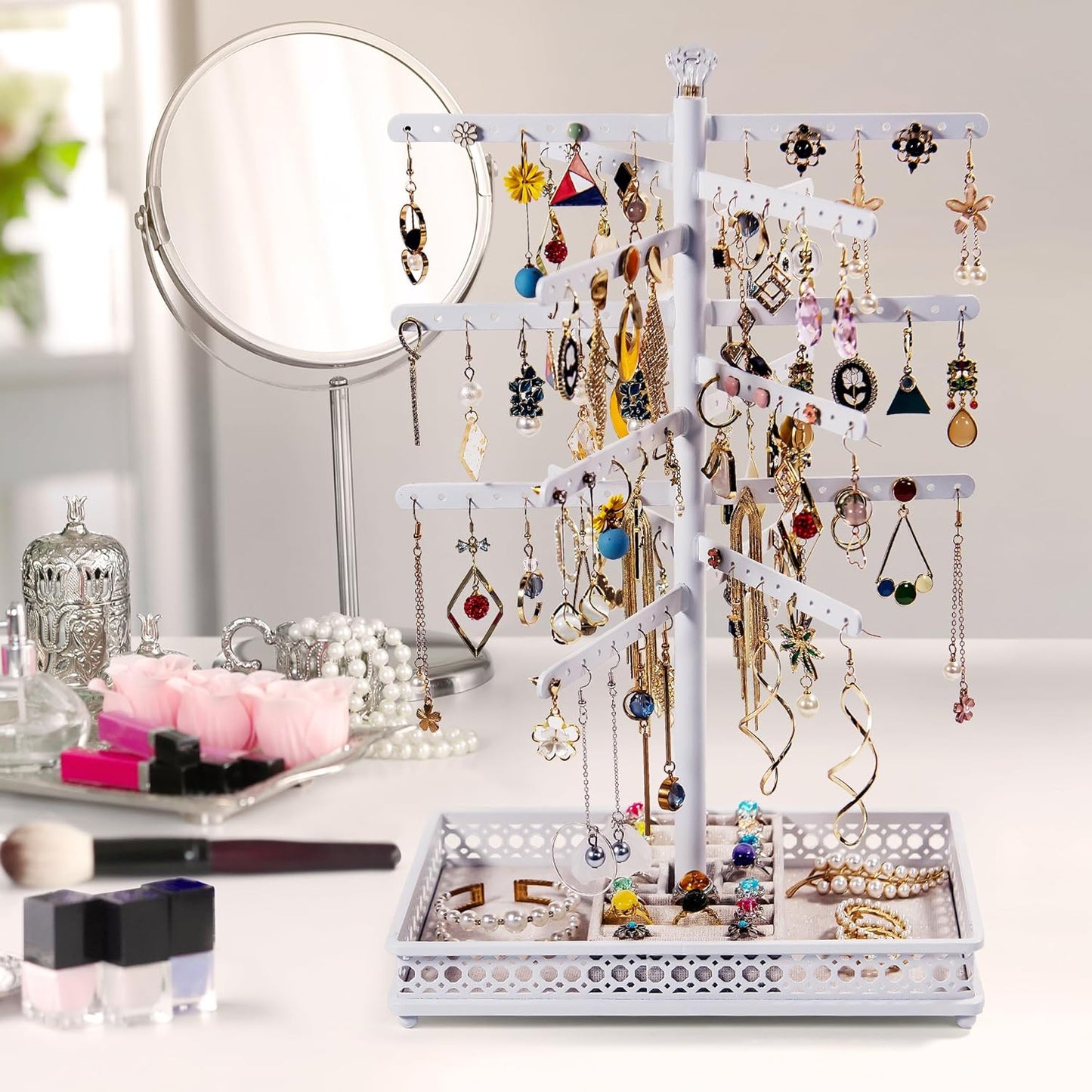 Rotating Jewelry Organizer Display Stands