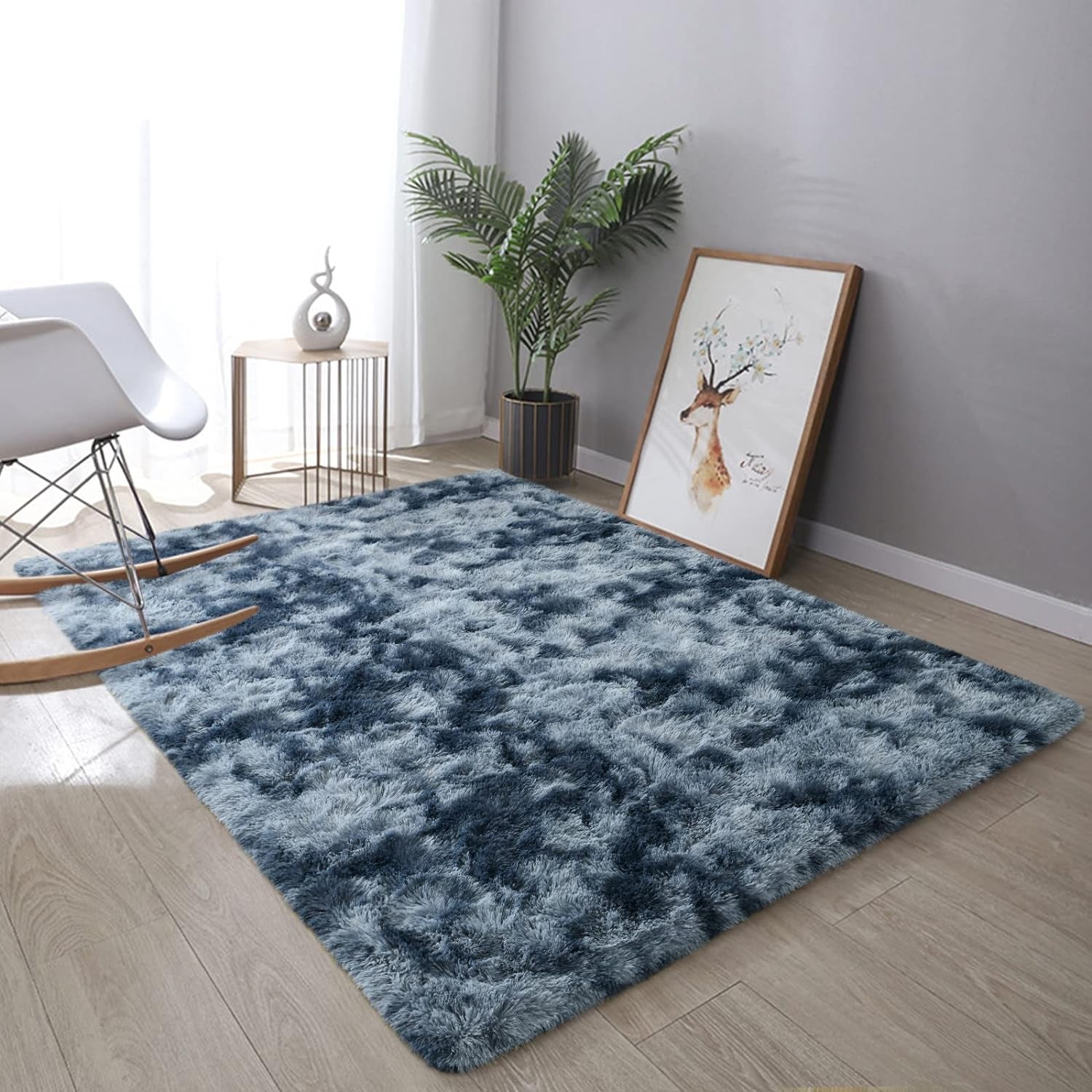 Fluffy Modern Area Rugs 3Ft X5Ft