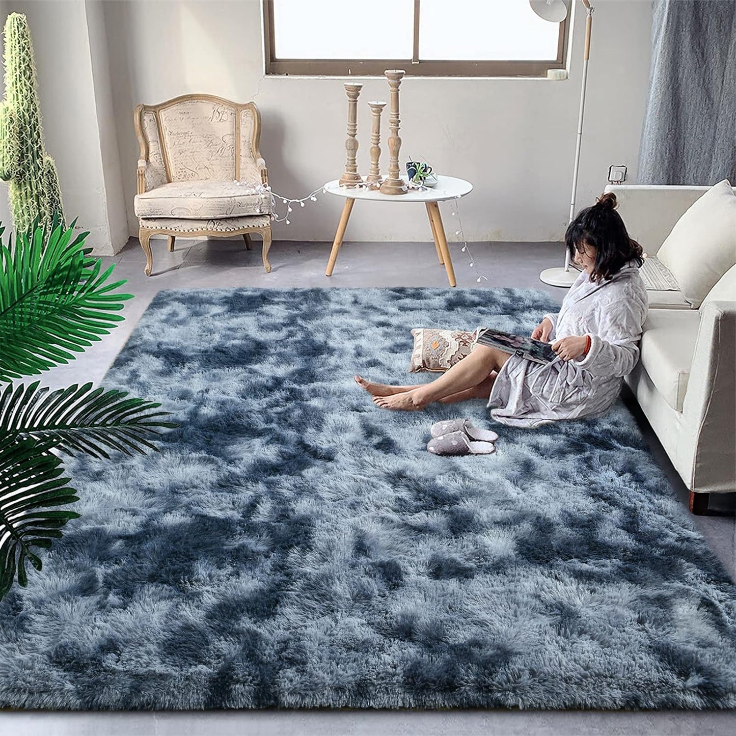 Fluffy Modern Area Rugs 3Ft X5Ft