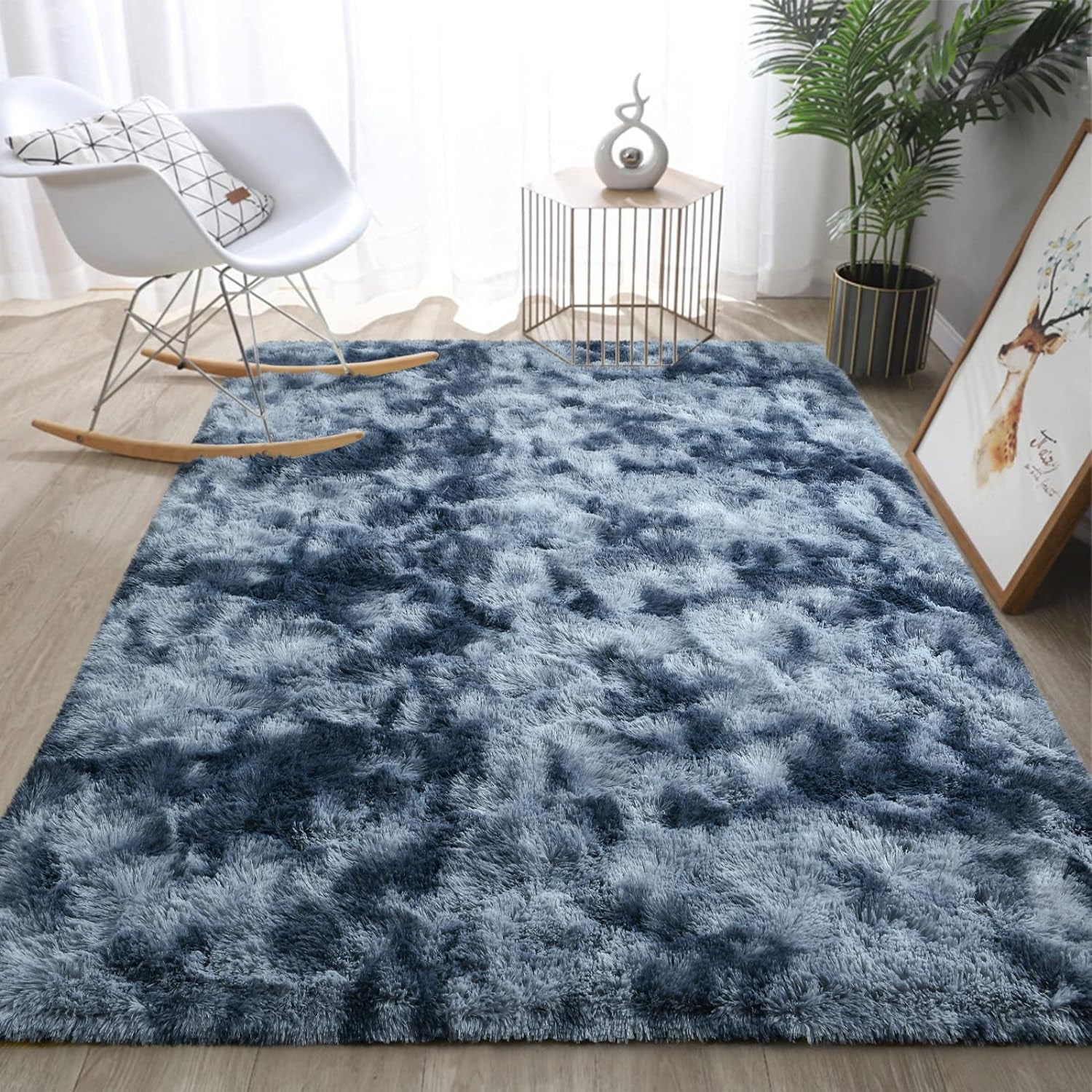 Fluffy Modern Area Rugs 3Ft X5Ft