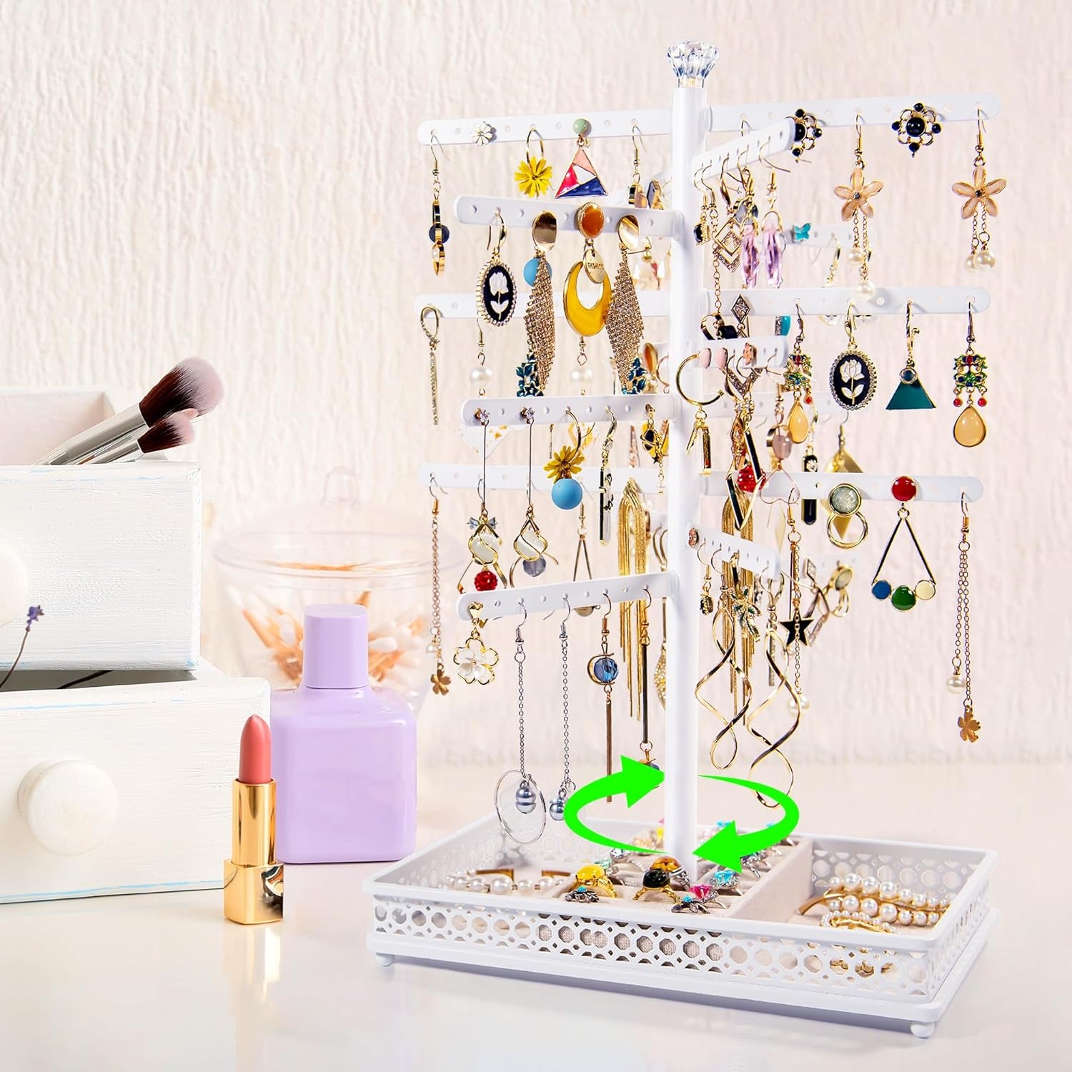 Rotating Jewelry Organizer Display Stands